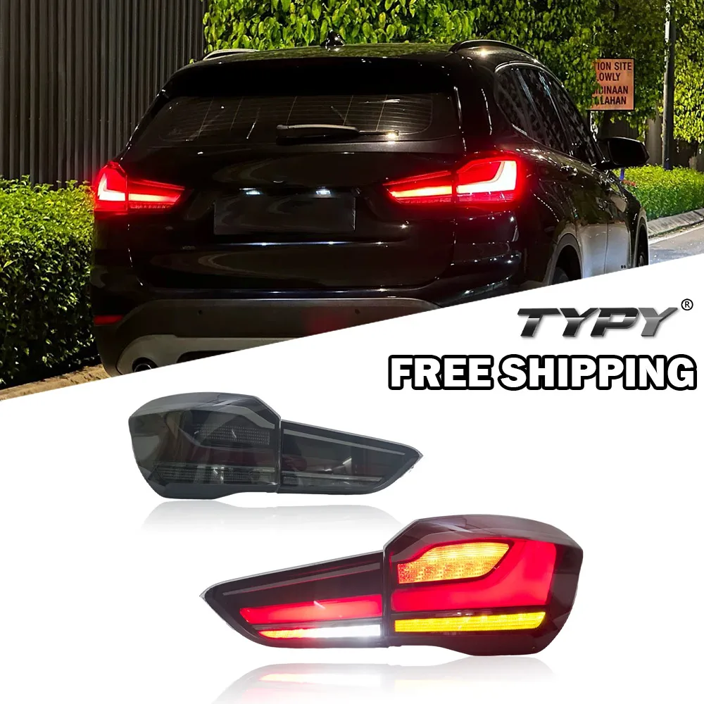 Car Taillights For BMW X1 F48 2016-2019 Upgrade Mofidied LED Taillamps Dynamic Turn Signal Lamp Brake DRL Car Accessories