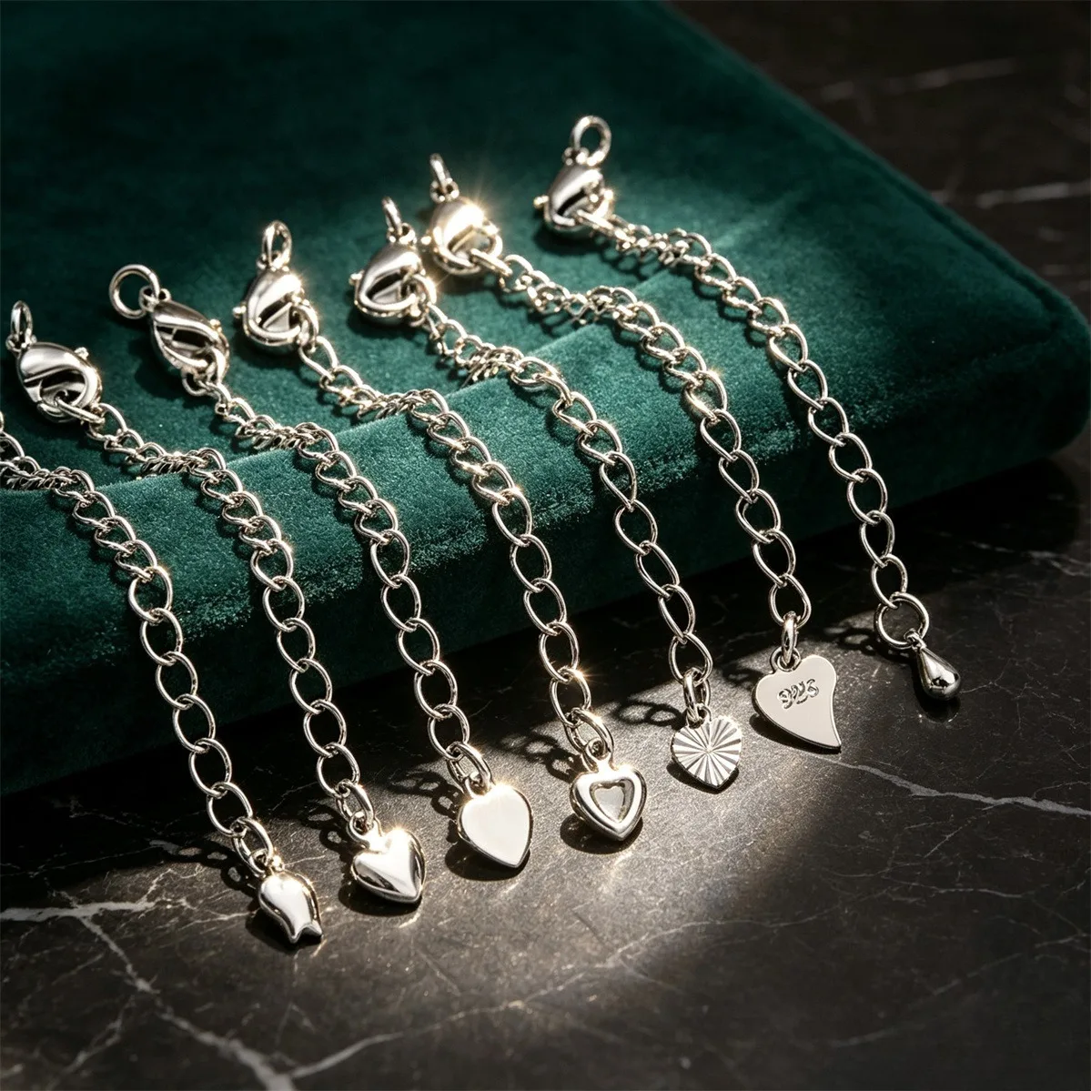 Tail Chain, Platinum Extension Chain, Homemade Bracelet, Necklace, Extension Chain, Handcrafted DIY Handmade Headpiece Accessory