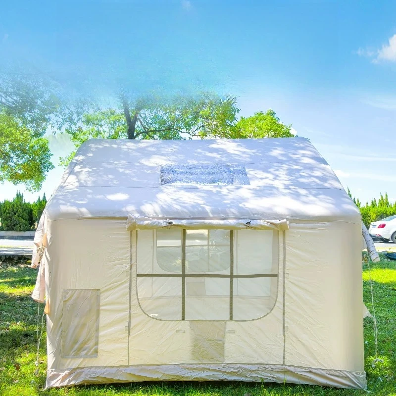 Outdoor inflatable tent open wind and rain resistance and bold air column camping equipment