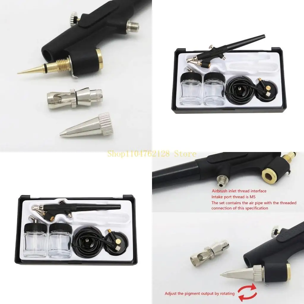 

Комплект для рисования воздушной кистью одинарного действия Мини-пистолет-распылитель с воздушной щеткой для художественной