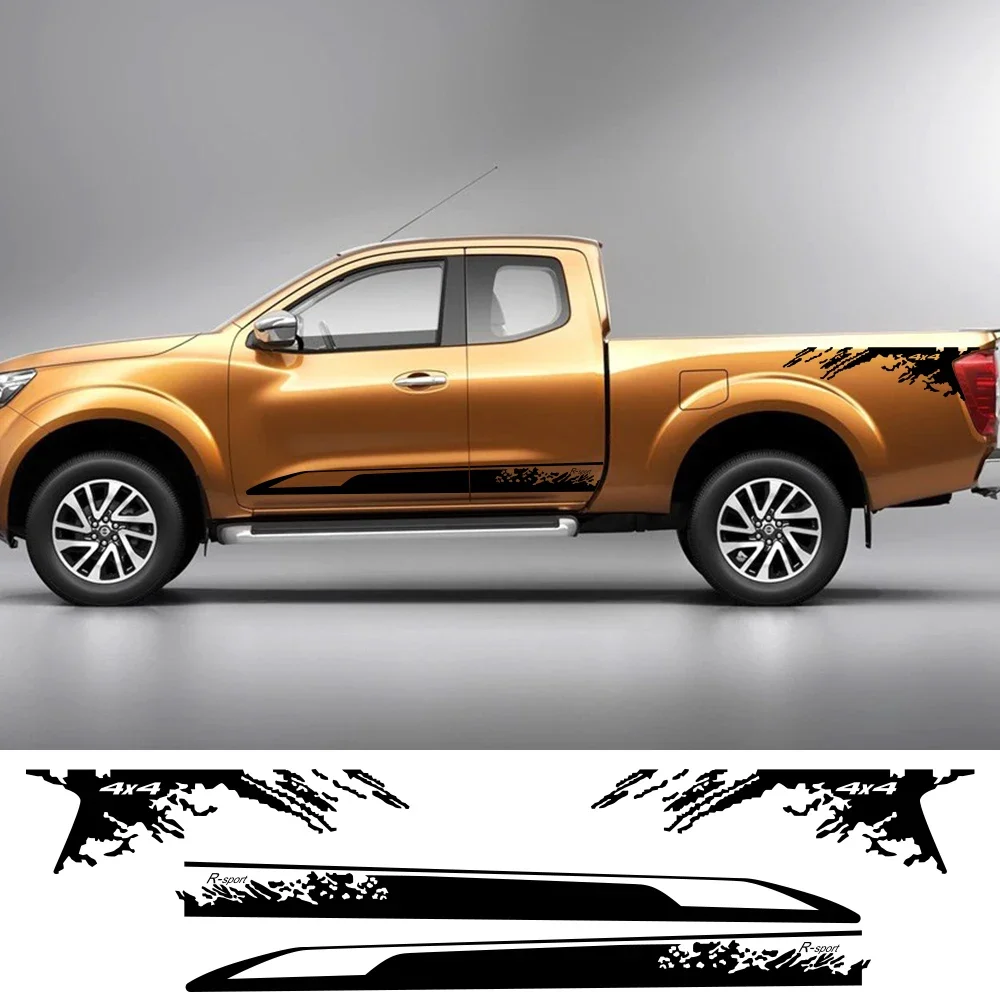 2pcs Stylish Car Side Sticker for Truck NAVARA Nissan NP300 Auto Vinyl Film Decal DIY Sport Tuning Decorations New Fashion