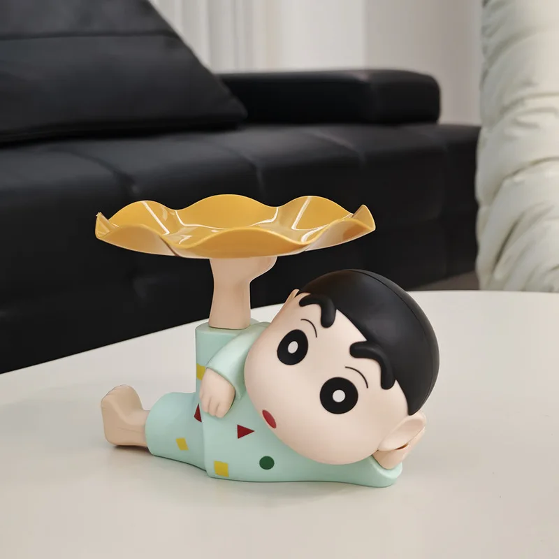 Shin Chan - Bandeja para guardar llaves, hucha, organizador decorativo para entrada con fácil acceso para zapatero, escritorio, regalo para la familia