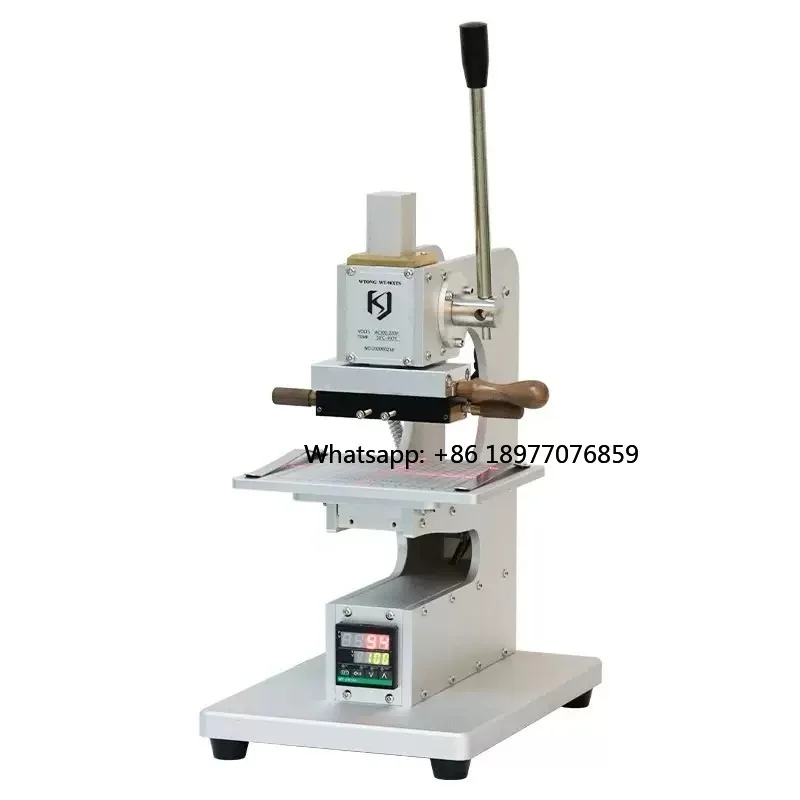 2026 Small Manual Leather Hot Stamping Press Machine Infrared Wallet Leather Label With 1 Year Warranty