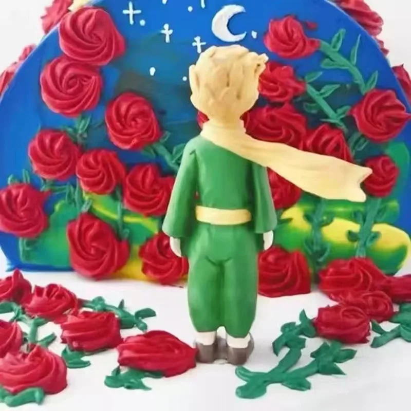 Creative Little Prince Rose Small Fox Modern Home Desk Small Ornaments Children's Birthday Christmas Gift Ornaments Decoration