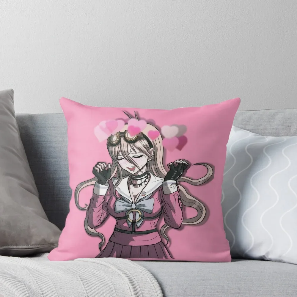 miu iruma edit Throw Pillow Pillowcase Pillow Cases pillow