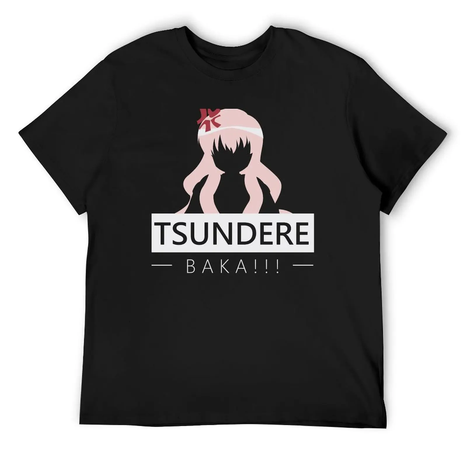 Tsundere Baka!!! T-Shirt boys animal print vintage clothes oversized t shirt men