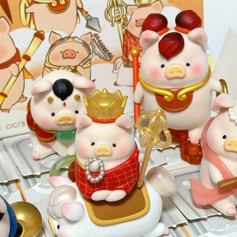 الأصلي لولو رحلة الخنزير في الغرب سلسلة صندوق أعمى لطيف أنيمي الشكل غرفة سطح المكتب الحلي نموذج اللعب مفاجآت هدية #2