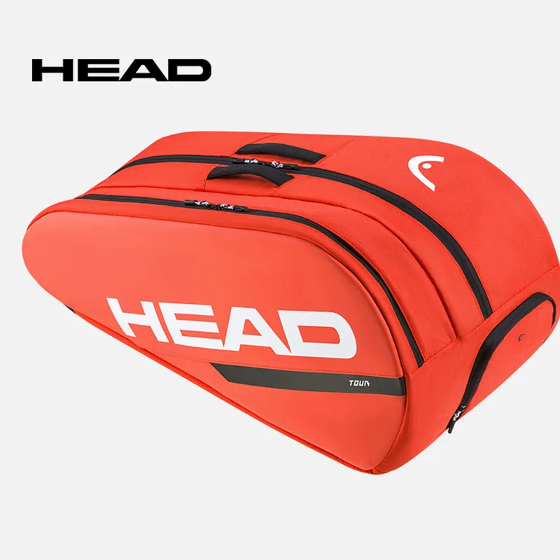 HEAD Tour Series 9 pak tas raket tenis, tas bahu ganda, ransel raket turnamen