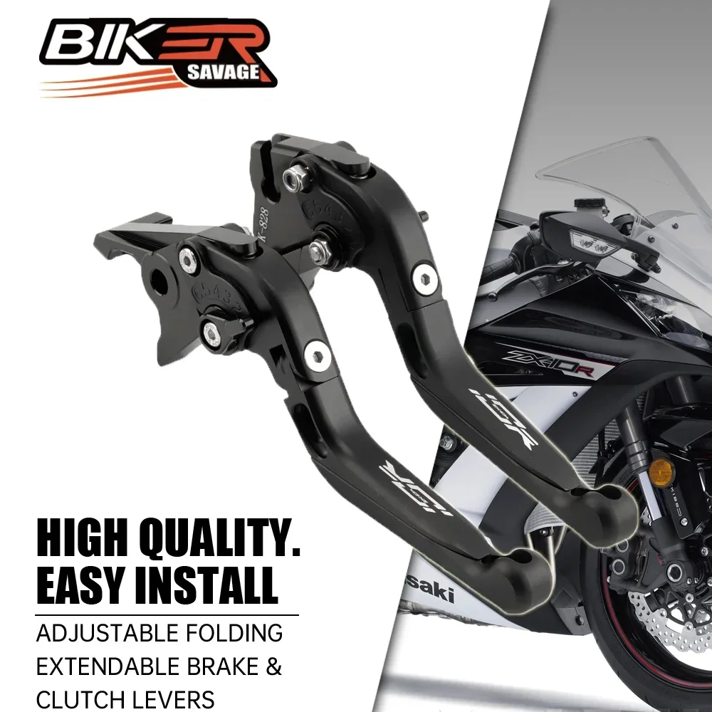 

Motorcycle Brake & Clutch Levers Adjustable Folding Extendable For KAWASAKI ZX10R ZX-10R ZX-10RR 04-23 Moto Enduro Accessories