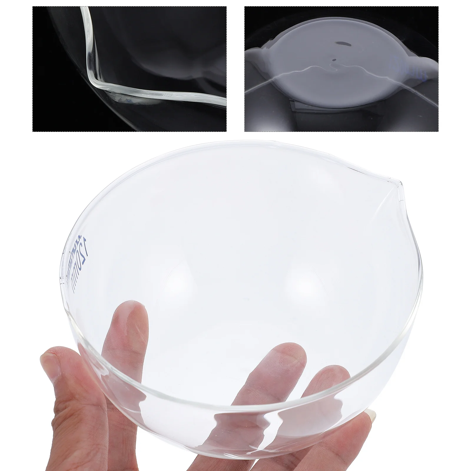 

1Pcs Glass Evaporating Dish Heat Resistant Evaporating Bowl Large Surface Area Laboratory Container for School Household