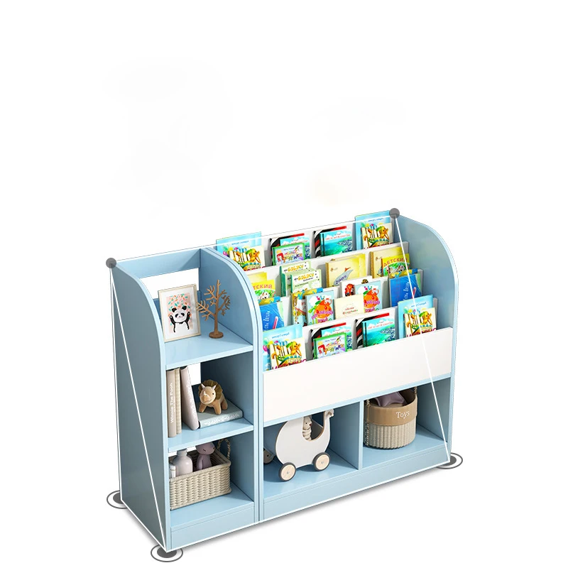 Scaffale da pavimento per bambini Semplice scaffale per giocattoli per la casa del bambino Soggiorno Camera da letto Piccola libreria Mueble Organizador Juguetes