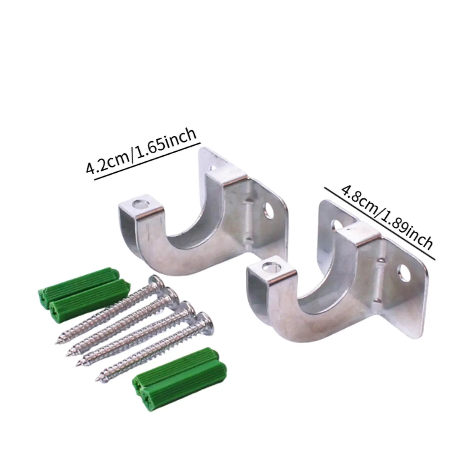 2 قطعة بكرة خرطوم الحديقة شماعات جدران مع مسامير حامل خرطوم المياه اللفاف السنانير للحبال خارج تمديد يدوات الفناء الخلفي المرآب #6