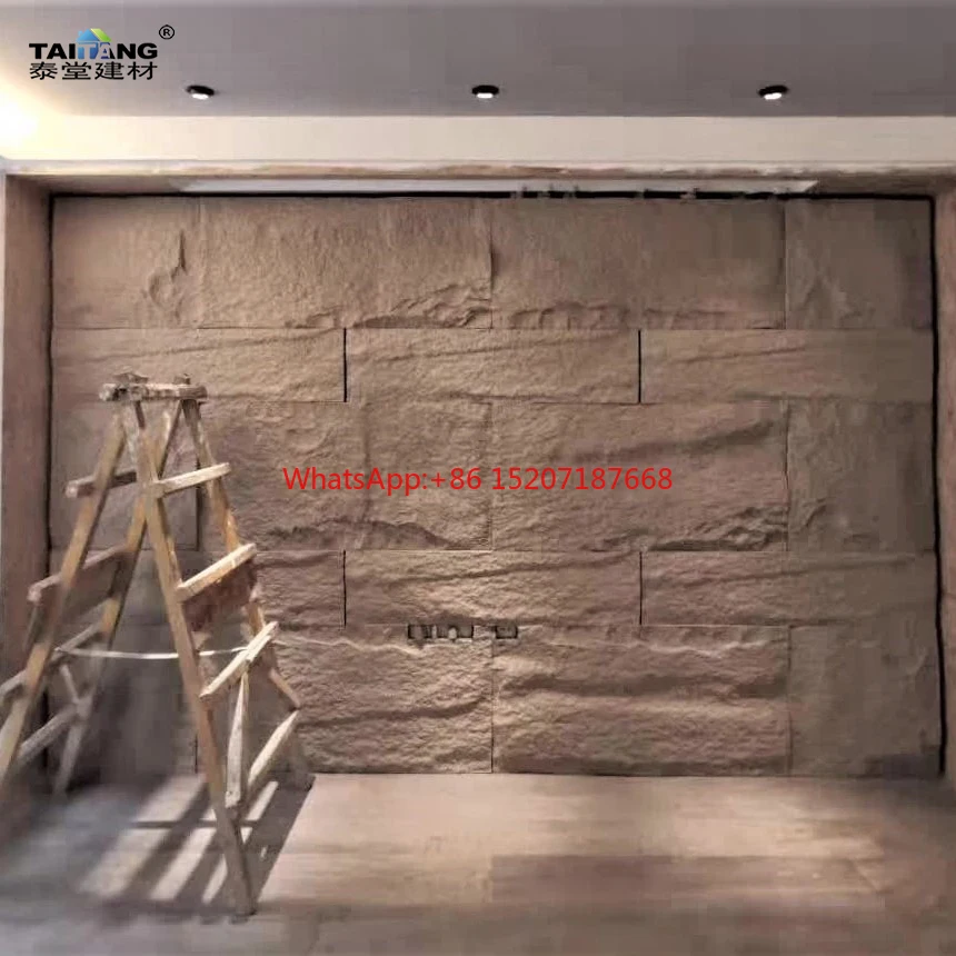 Stone exterior wall cladding 3D artificial stone wallboard exterior wall