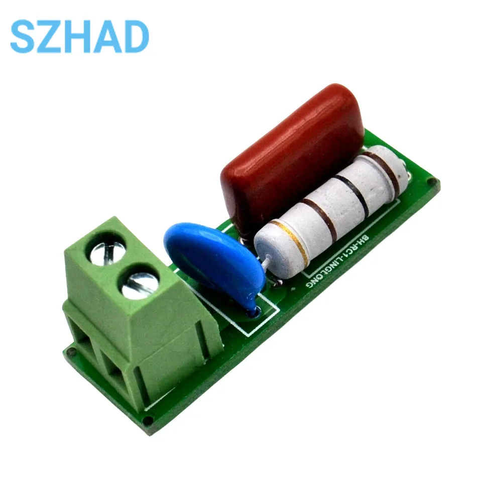 RC Absorption Circuit Module Relay Contact Protection Resistance Surge Module AC/DC 5V-400V Snubber Board