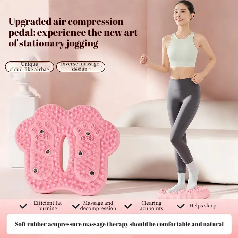 

Надувной массажер для ног для использования в помещении с противоскользящей поверхностью, магнитными камнями и точками давления для йоги, тренировки баланса, похудения, портативный