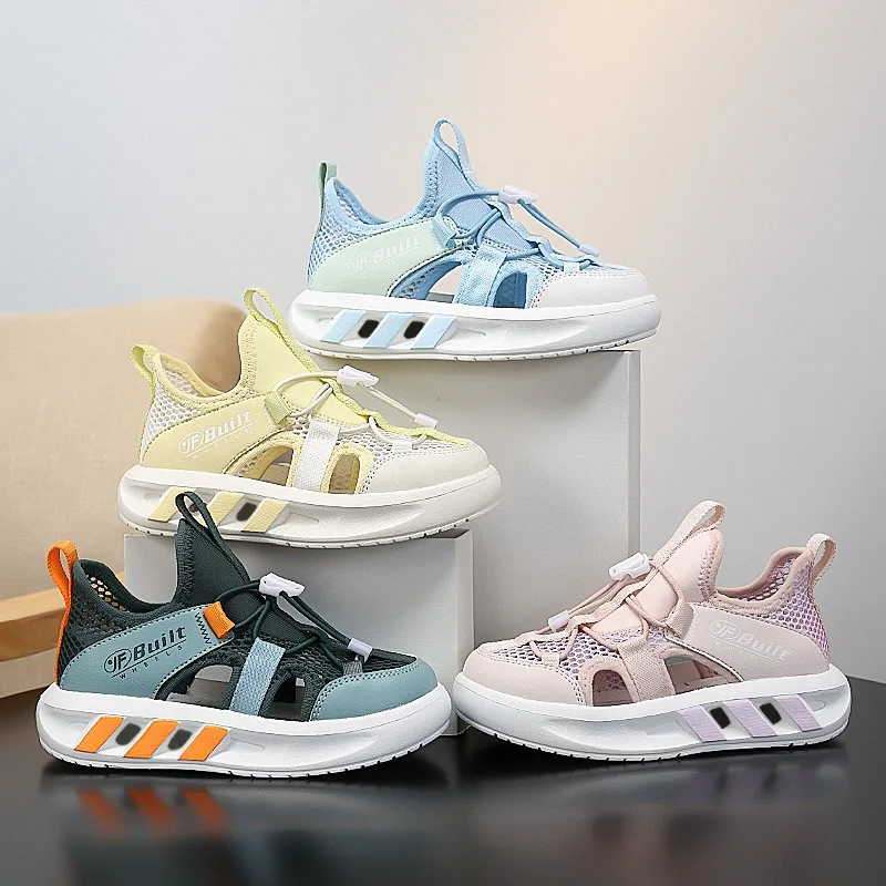 

New summer children's sports sandals thin mesh outdoor leisure comfortable breathable soft non-slip and wear-resistant sneakers