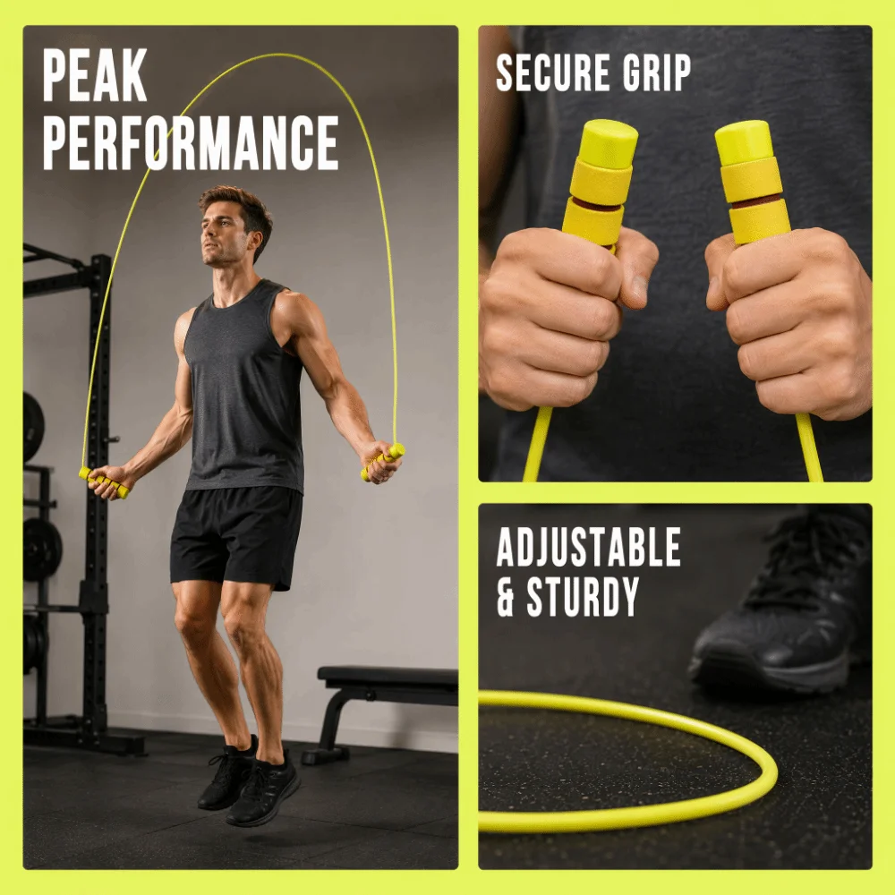Portable Adjustable Length Adjustable Jump Rope Lightweight Design Ergonomic Handle Jump Rope Skipping Rope For Men Women
