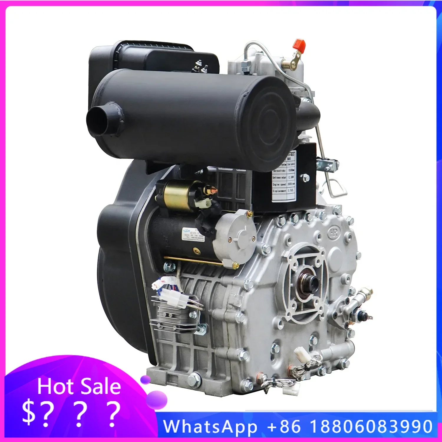 air cooled die·sel engine 1105FD single cylinder for selling