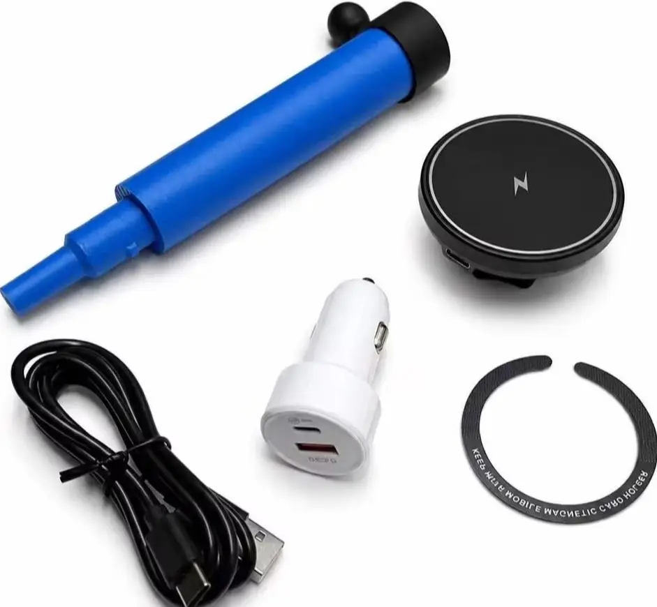 Blue Vase MagSafe-Compatible Car Mount with Charger – Fits for VW New Beetle 1998–2010 Right-Hand Drive