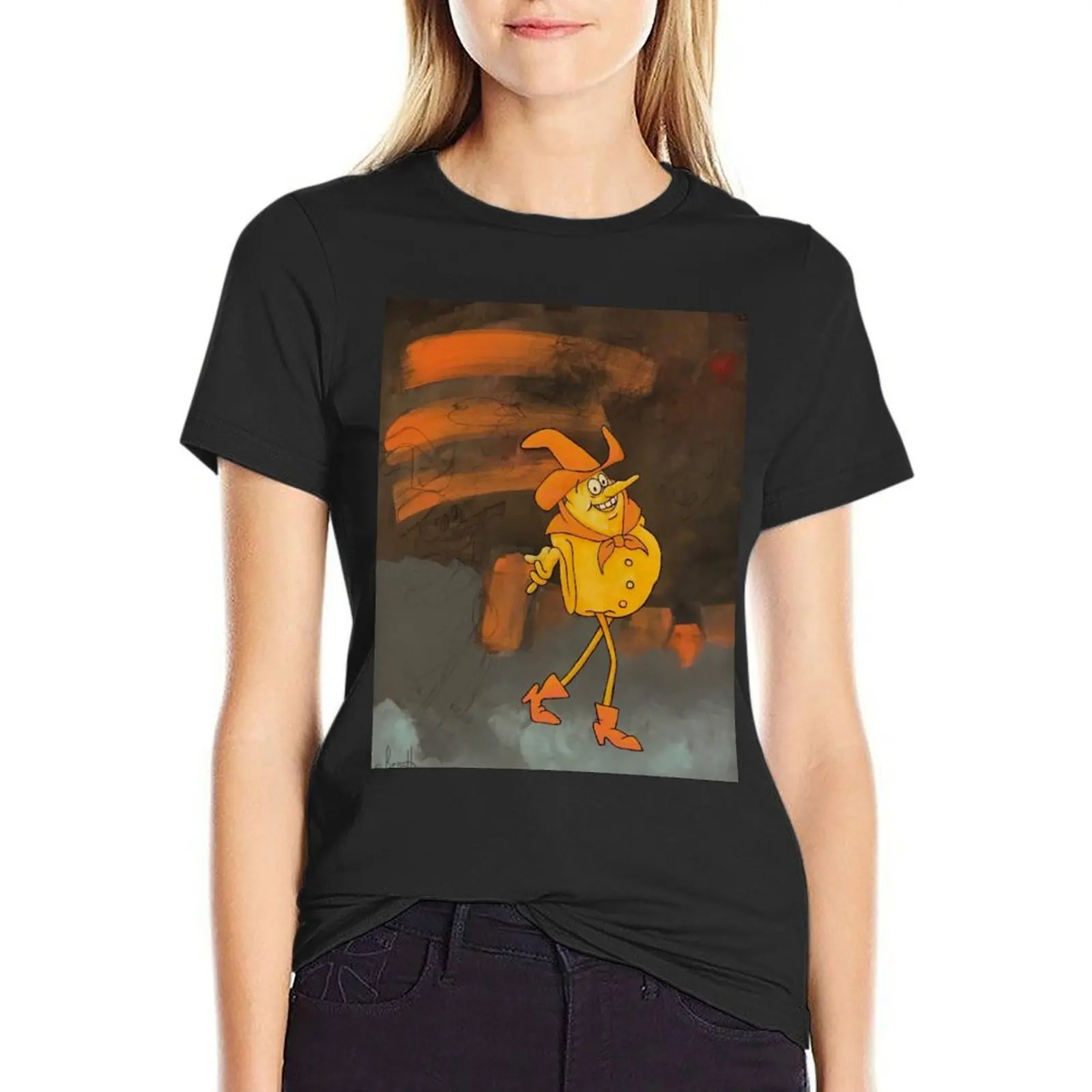 

I Hanker for a Hunka Cheese T-Shirt oversized aesthetic clothes heavyweights summer tops Women's tops