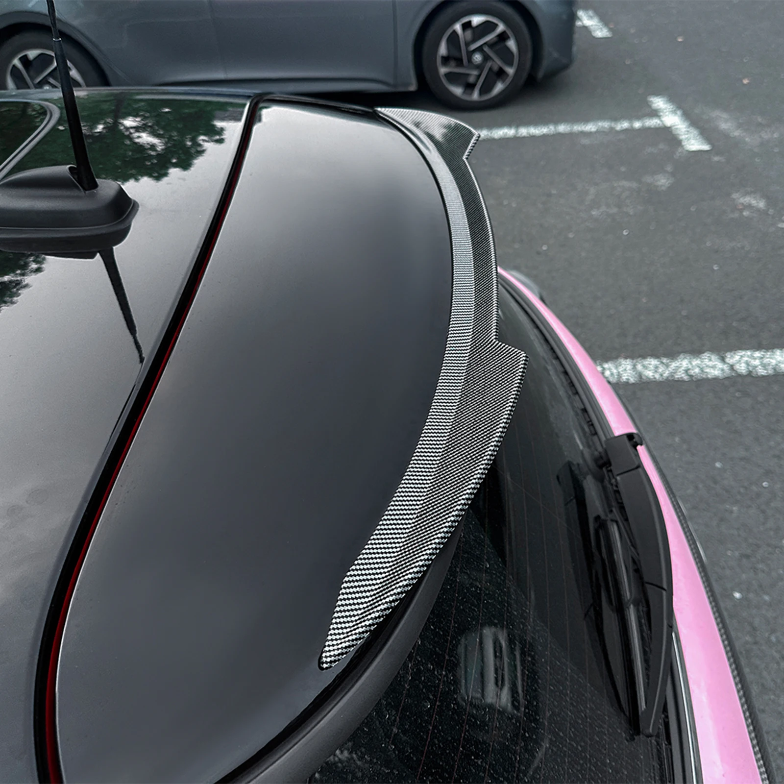 

Rear Trunk Air Splitter Spoiler For BMW Mini Cooper F55 F56 2014-20 Standard Wagon Car Rear Roof Spoiler Tail Fin Trim Wing Lip