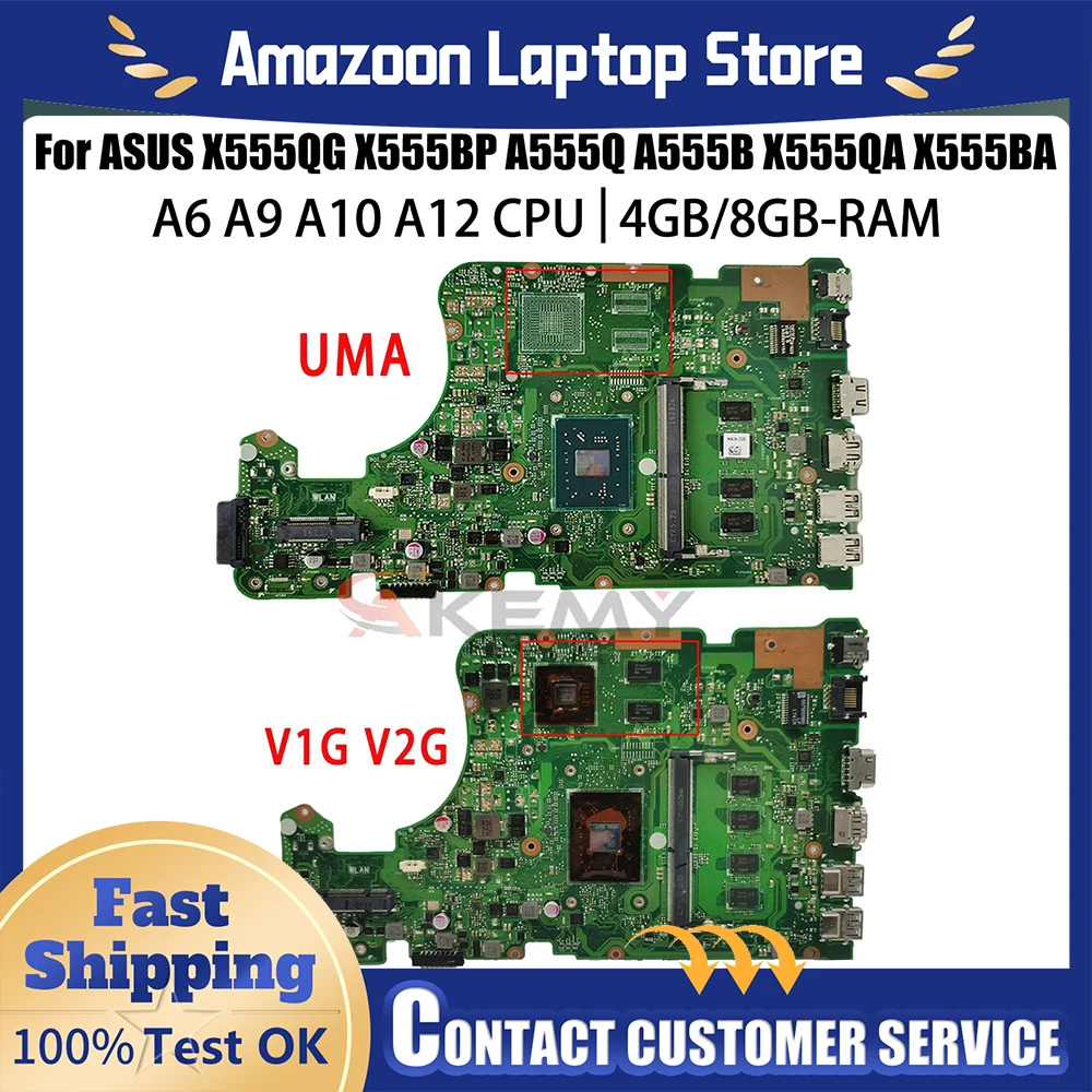 

Материнская плата для ASUS A555LA F555LA K555LA R556LA R557LA X554LA X555LAB X555LB X555LD X555LA DX992L FL5800L VM510L VM590L ​