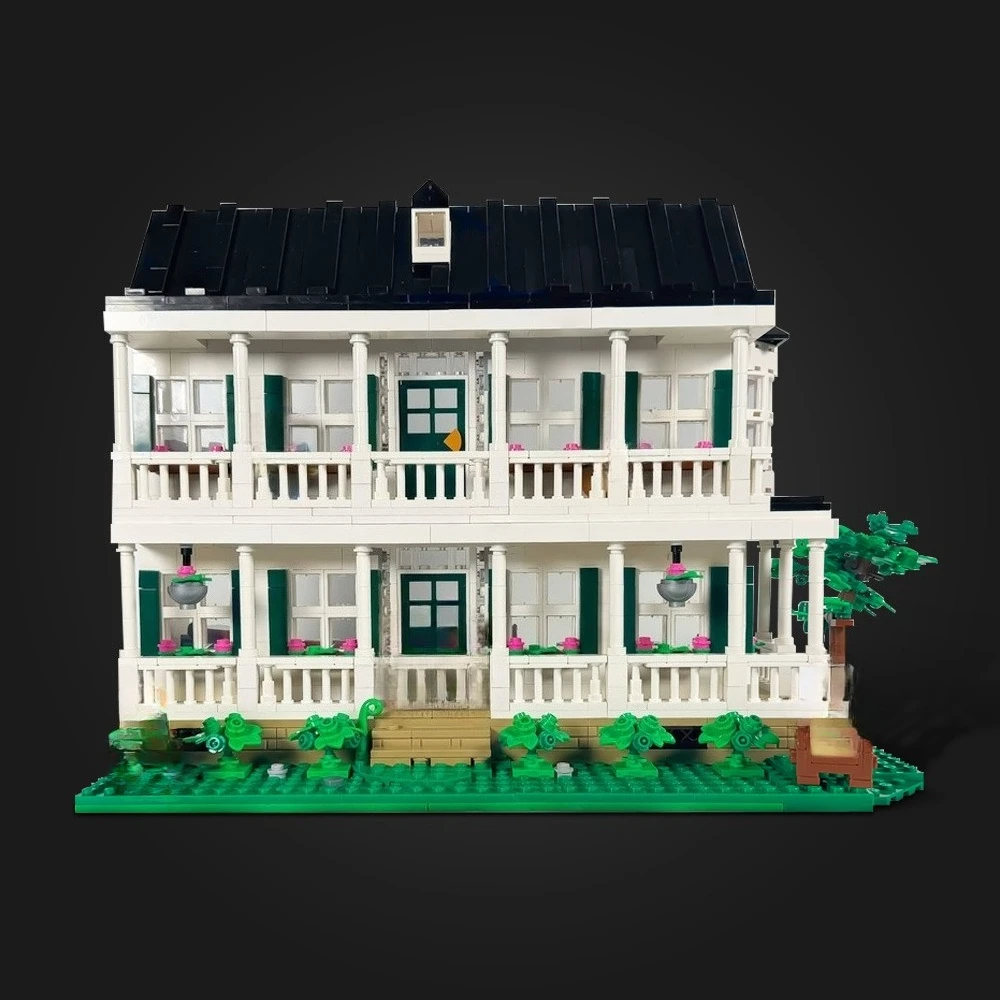 MOC – blocs de construction de maison de ville, scène de film, modèle Gumpeds, familles, briques d'architecture de maison, bricolage, jouet assemblé, cadeau pour enfants