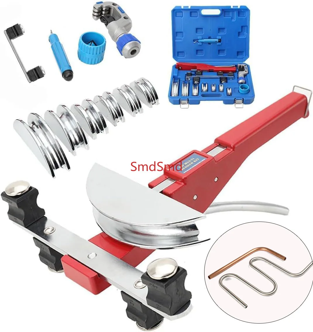 Manual Hydraulic Copper Pipe Tube Bending Machine Air Conditioning Pipe Bending Tool 6-22mm Combination Pipe Bender Set