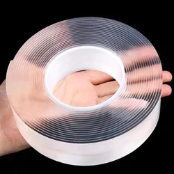 Nano Double Sided Tape Heavy Duty Transparent Adhesive Strip Strong Sticky Sealer Multipurpose Reusable Waterproof Mounting Tape