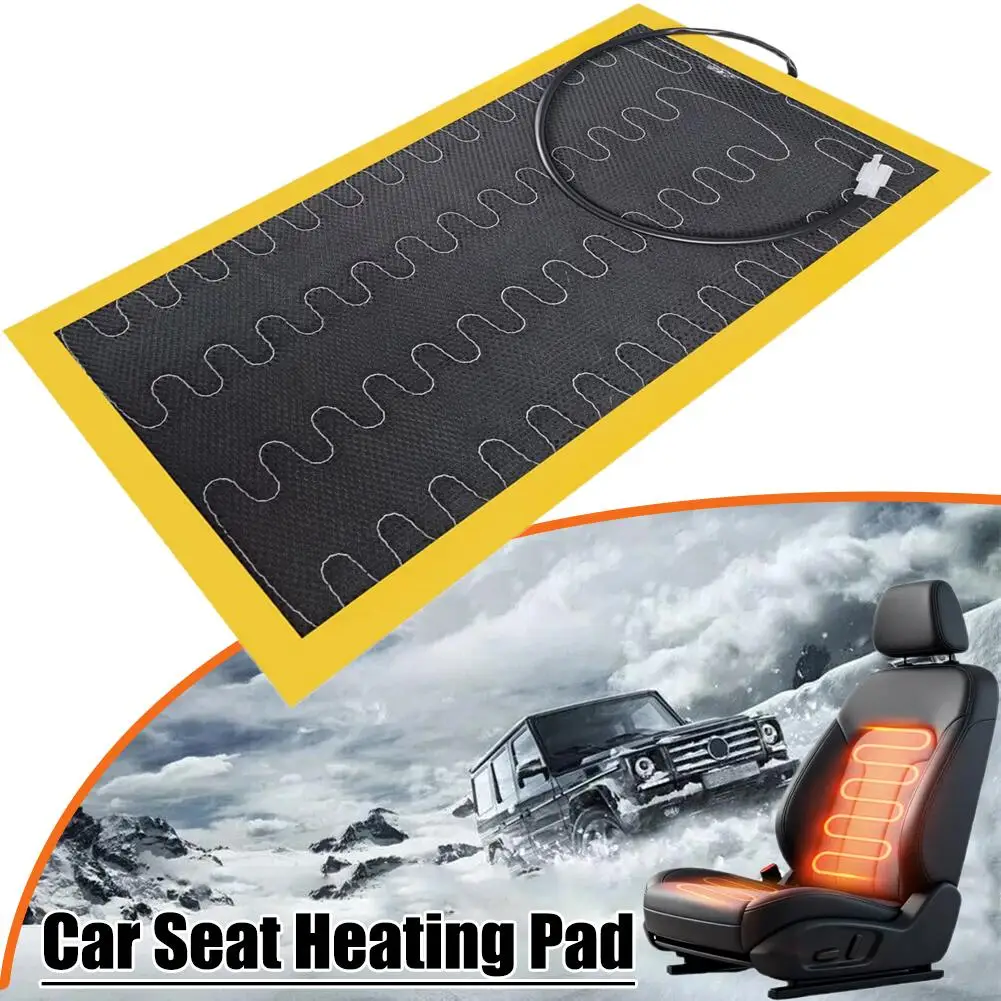 12V Carbon Fiber Car Seat Heating Pad Universal Seat Heater Element For Most Vehicles & Winter Warmth