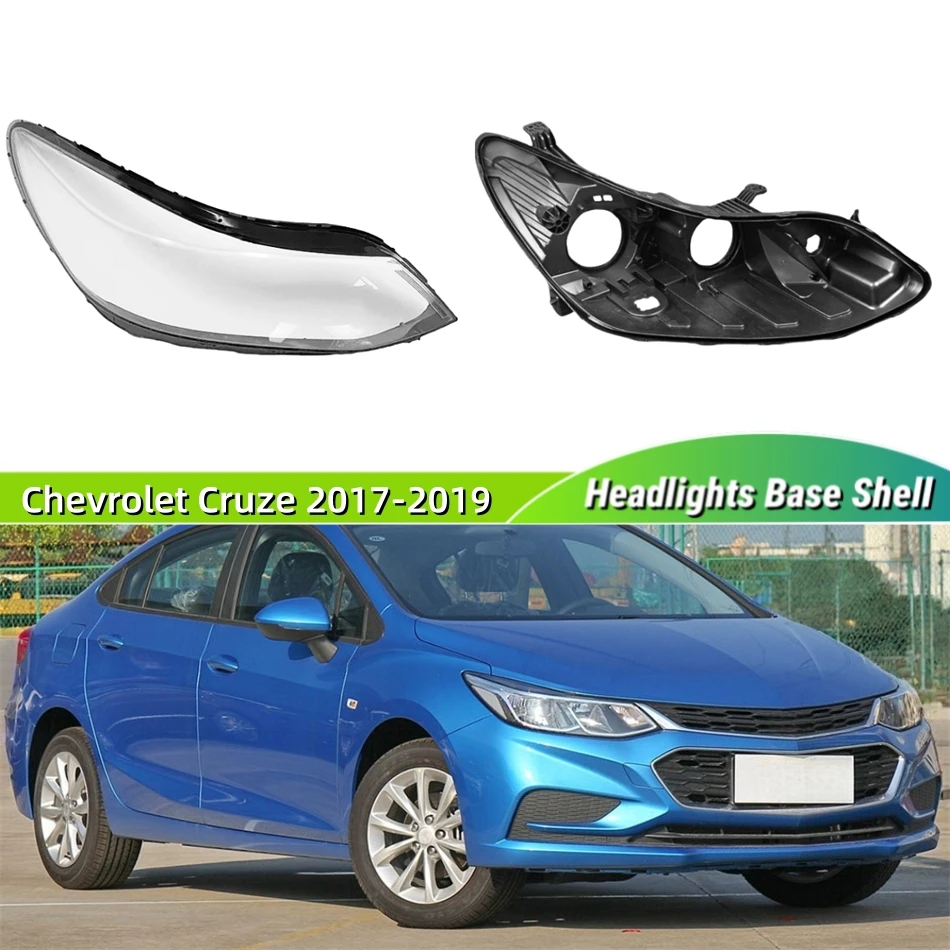 シボレークルーズ-2017-2018-2019-車両アクセサリー-車ベースヘッドランプシェル-リアハウジングランプカバー-ヘッドライトライトガラス
