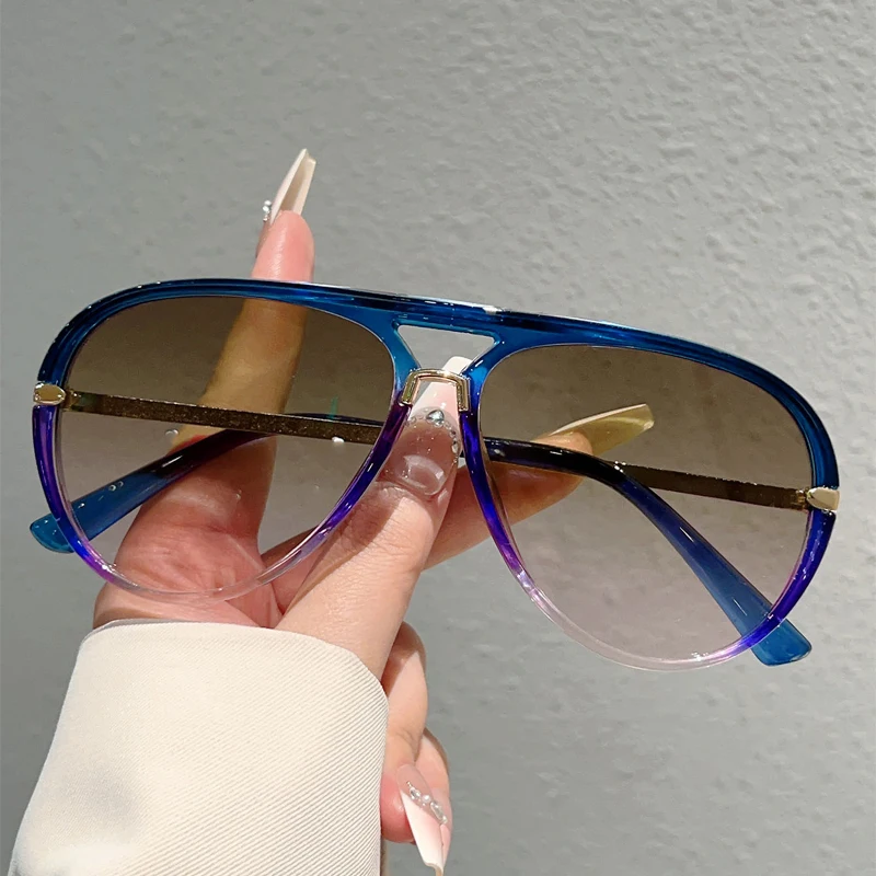 Sunglasses men's new fashion multi-color gradual change tone women's fashion casual outdoor decoration sunglasses