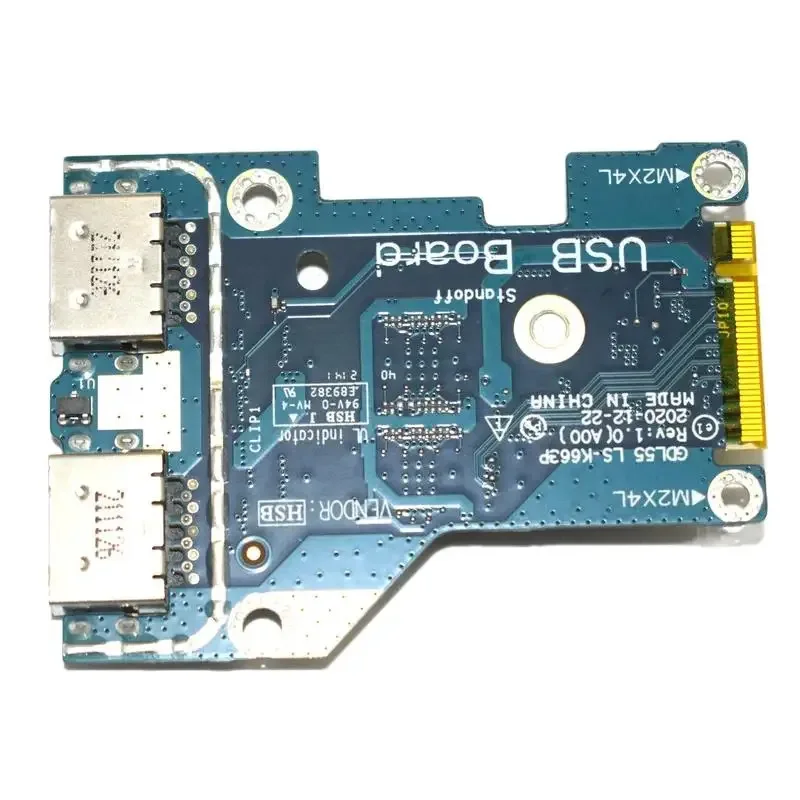 

PXVKJ 0PXVKJ New GDL55 LS-K663P USB Board For G15 5510 5511 TT