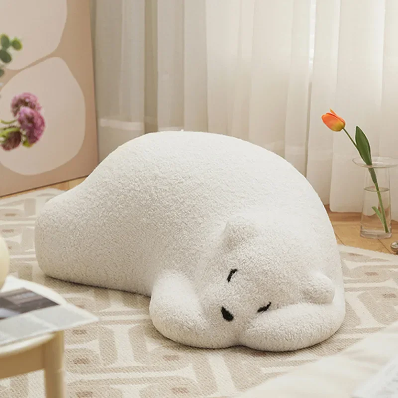 편안한 테디 벨벳 소파 귀여운 소녀 흰색 작은 북유럽 인간 소파 퍼프 게으른 바닥 muebles para salas modernos 홈 가구