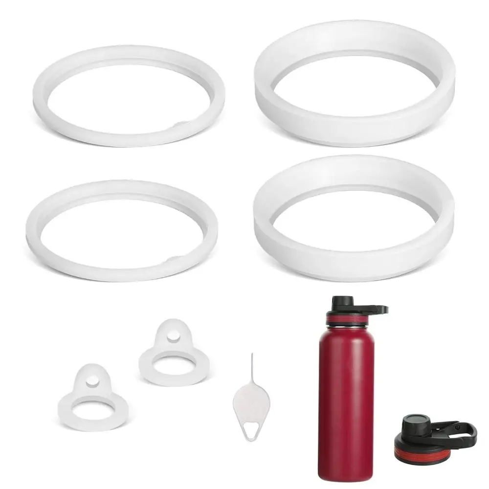Junta de silicona resistente al calor para botellas de agua, sin BPA, para evitar fugas, anillo de sellado duradero para Thermoflask/Takeya