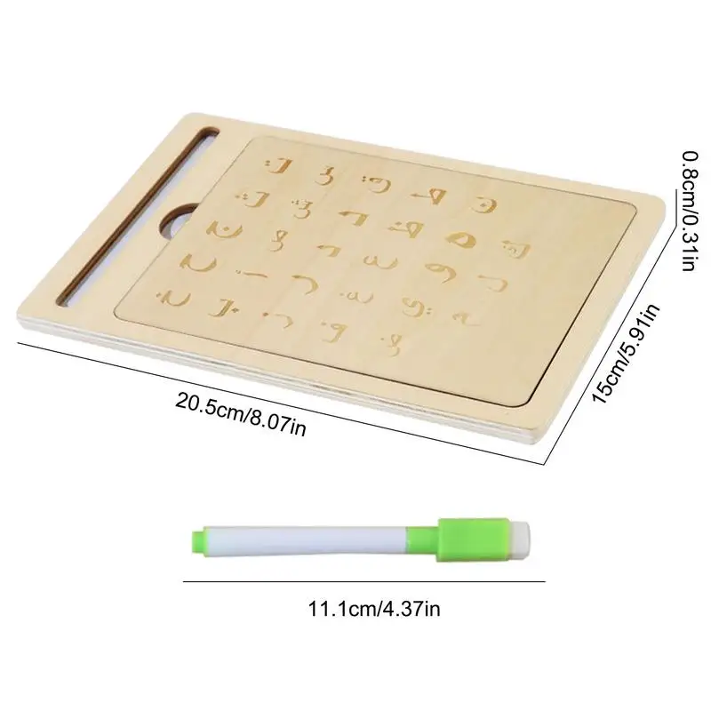 Russian Writing Board Preschool Alphabet Board Writing Tablet Fun Learning Tool Boys Girls Drawing Interactive Toy for birthday