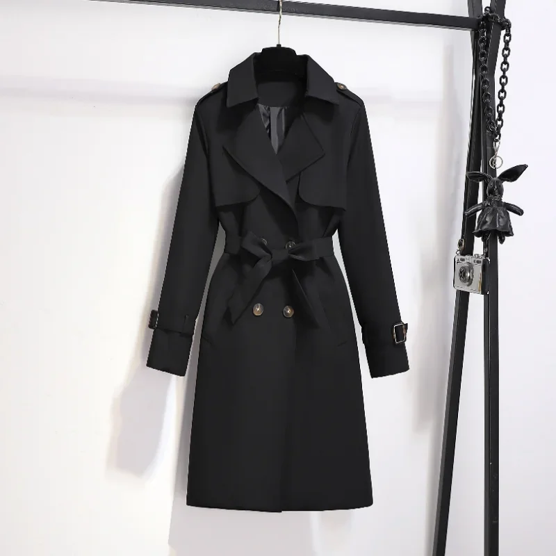 Trench Coat for Women 2024 Autumn Winter New Jacket Korean Fashion British Coat Winter Clothes Women OL Coats and Jackets Women