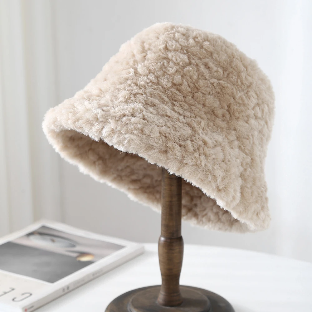 

Bucket Hat Winter Women Warm Accessory For Autumn Outdoor Climb Cycling