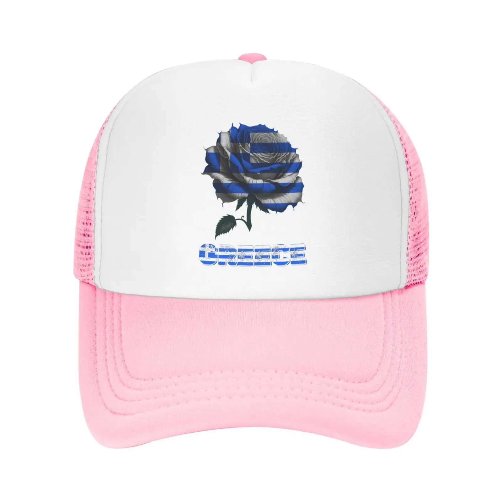 Casquette de Baseball Unisexe à Motif de Fleur Rose, Chapeau de Camionneur Réglable, pour Femme et Homme, Quatre Saisons, 03/Extérieur