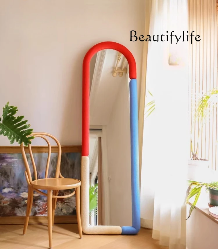 

Yunying full-body full-length mirror household bedroom floor-to-ceiling fitting mirror decorative wall-mounted mirror