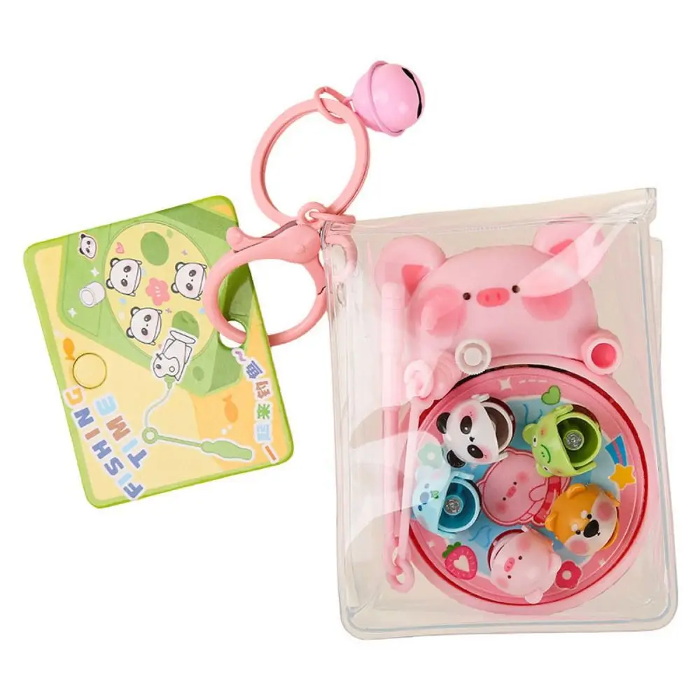 

Rotating Fishing Fishing Toy Keychain Bag Decoration Key Decoration Cartoon Bag Pendant Mini Charms Anti Loss Car Key Ring