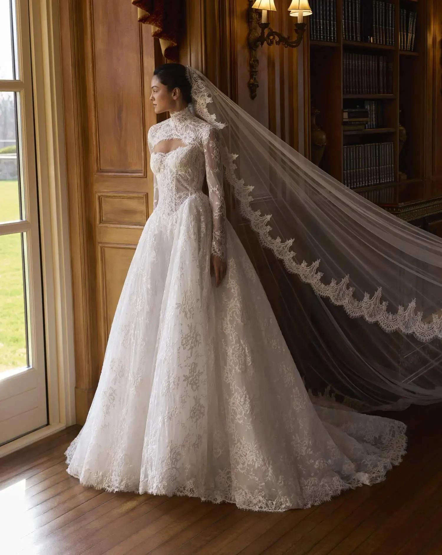 

A line Wedding Dress Lace Vestido De Novia Boda 2 En 1 Desmontable Long Sleeve Minimalista Vestidos Elegantes 2027 White Bespoke