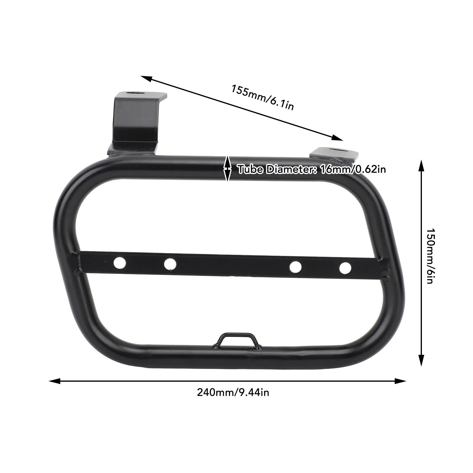 Motorcycle Side Bag Mount Holder  Load Bearing Secure Mounting Iron Structure Motorcycle Trunk Bag Holder for Yamaha XSR 700