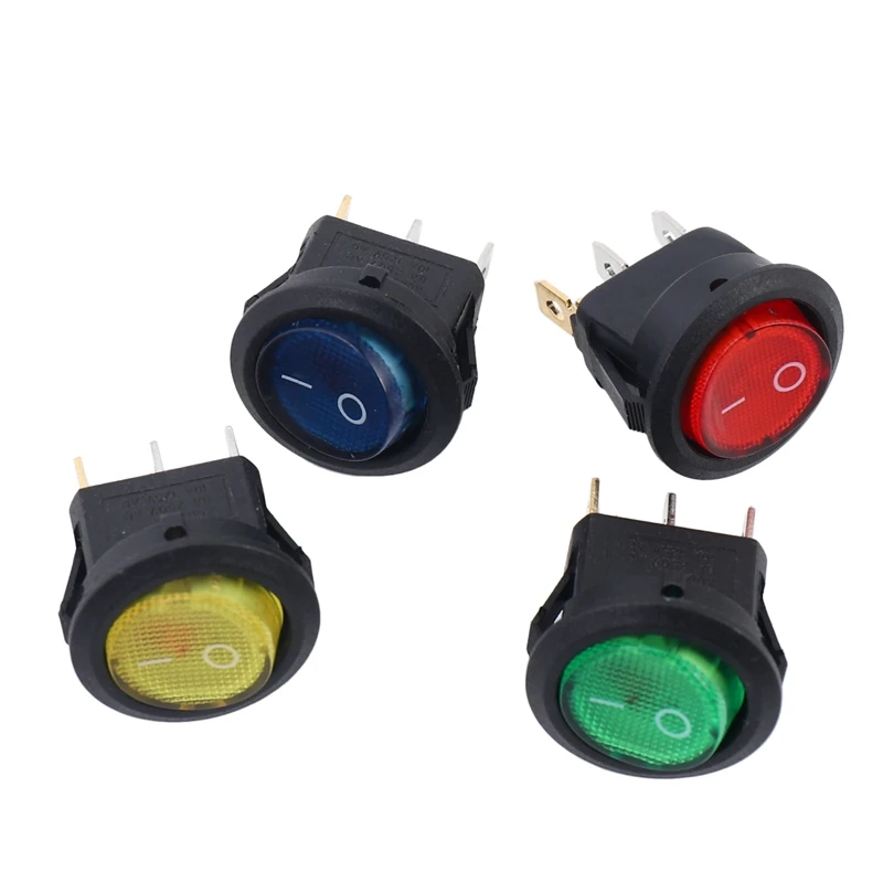 8 X 12V LED Illuminated Rocker On-Off Toggle SPST Switch Dash Light Car Boat