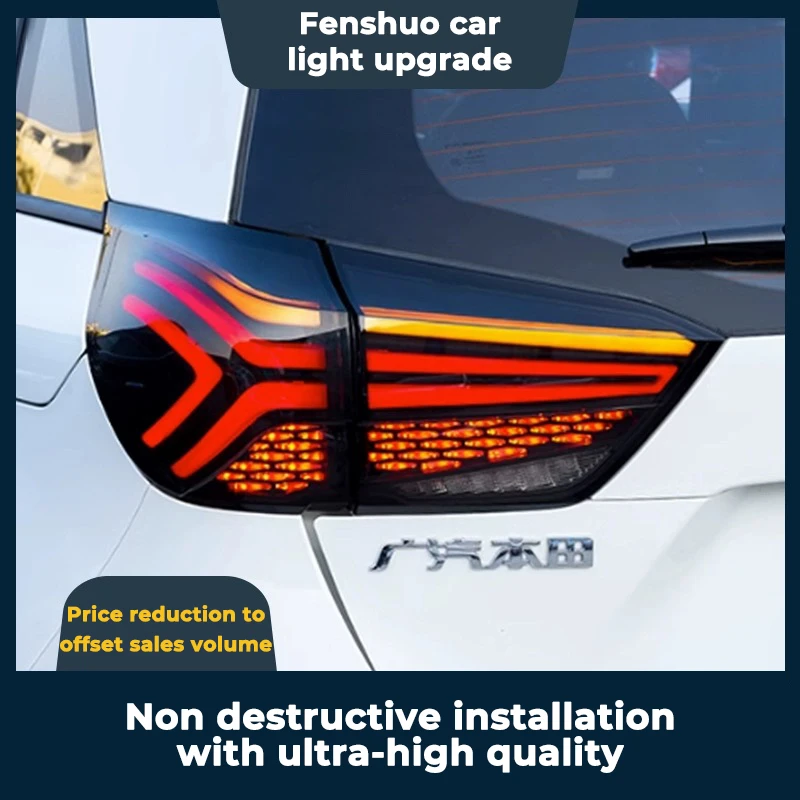 

1 Set LED Tail Lights for Honda FIT JAZZ 2020 Taillights Rear Lights with Brake Reversing Driving Fog Lamp Turn Signal Lamp