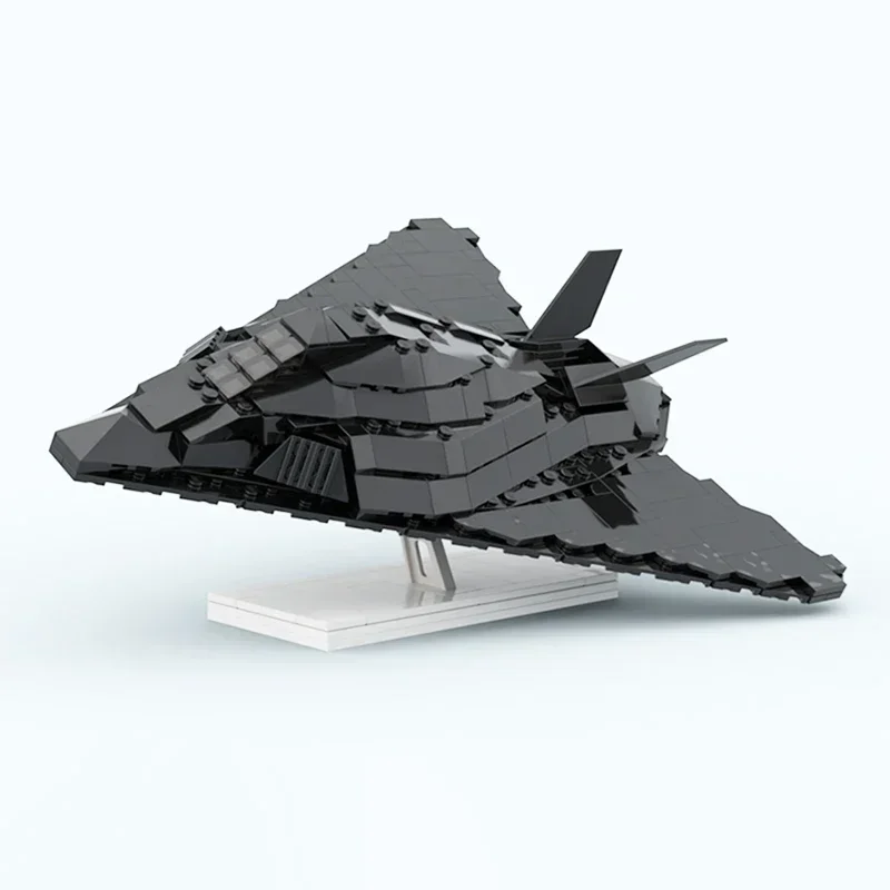 Moc Building Bricks Military Fighter Model F-117 Nighthawk Technology Modular Blocks Gifts Christmas Toys DIY Sets Assembly