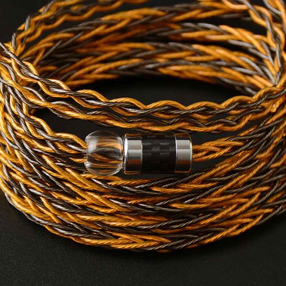 NICEHCK Cable de actualización de auriculares mixto de cobre y chapado en plata de 8 núcleos 3,5/2,5/4,4mm MMCX/QDC/0,78mm 2 pines para DB3 MK4 ST-10s