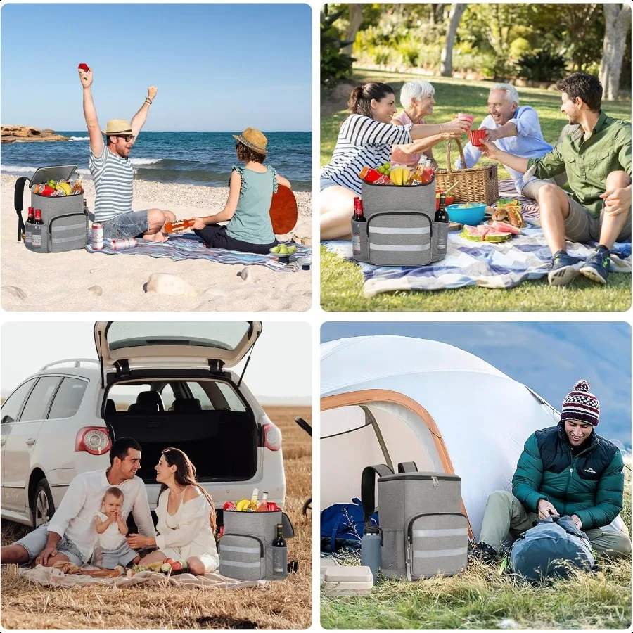 Backpack Cooler 54 Cans Insulated Leak Proof Cooler Backpack for Men Women Cooler Bag Portable Picnic Camping Beach Hiking BBQ