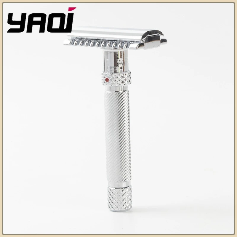 

YAQI Men's Minimalism Adjustable Safety Razor THE FINAL CUT OC Chrome Color High Quality Face Cleaning Care Travel Shaving Razor