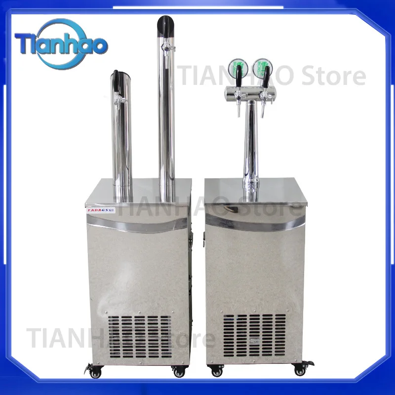 Vertical Double Head Water Cooled Draft Beer Machine for Craft Beer Drafting Commercial Wine Dispenser Multi Specification